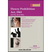 Lawmann's Dowry Prohibition Act, 1961 by Kamal Publishers